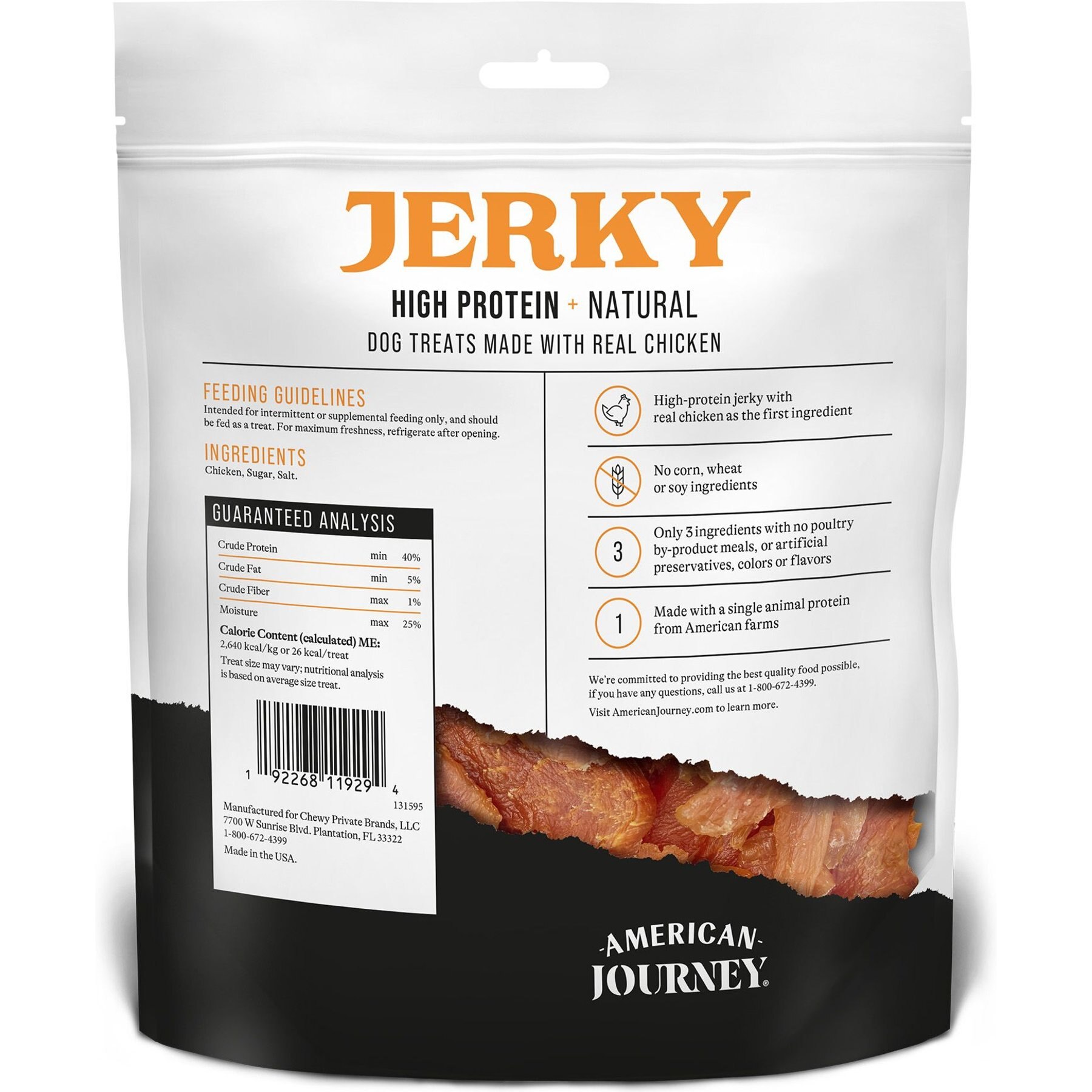 American Journey Chicken Jerky Natural Grain-Free Dog Treats