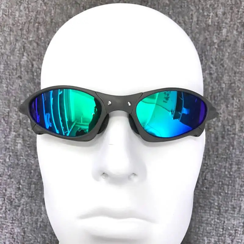 Mens Polarized Sunglasses Bicycle Glasses UV400 Fishing Sunglasses Metal Bicycle Goggles Bicycle Glasses Riding Glasses H8-2 241120