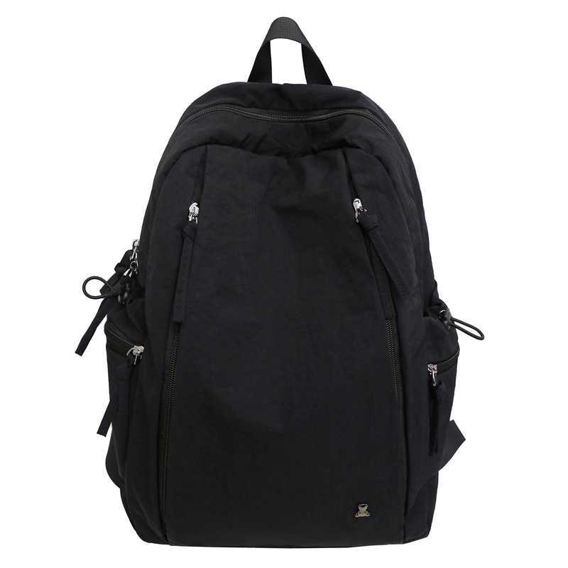 Lightweight Backpack for High School and College Students Commuting Computer Backpack Solid Color Large Capacity Travel Backpack 241120