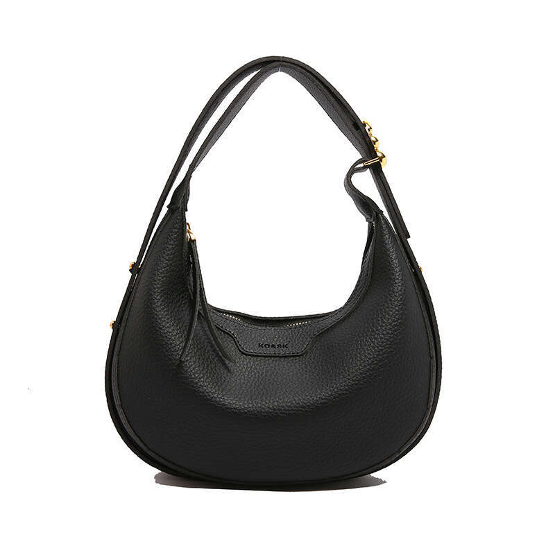 Korean niche half moon women's 2024 new versatile single shoulder crossbody saddle casual fashion crescent bag