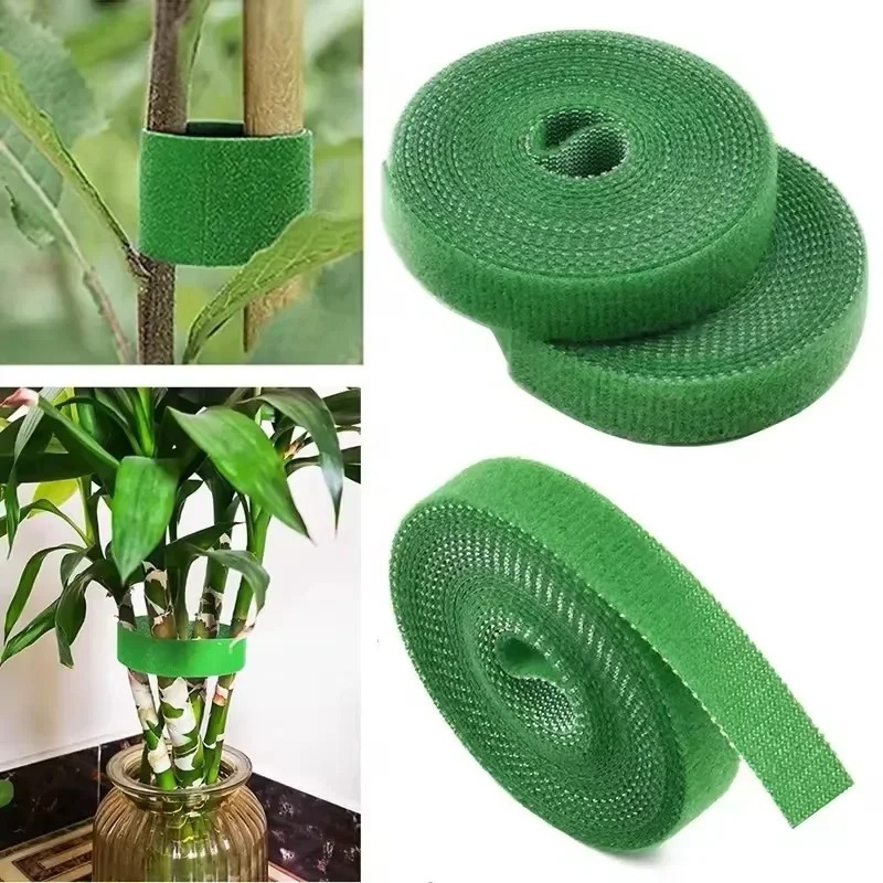 Home Storage Organization Other 3Rolls Nylon Plant Ties Resealable Cable Ties Self Adhesive Plant Fastener Tape For Support Grape Vines Tomato Garden 