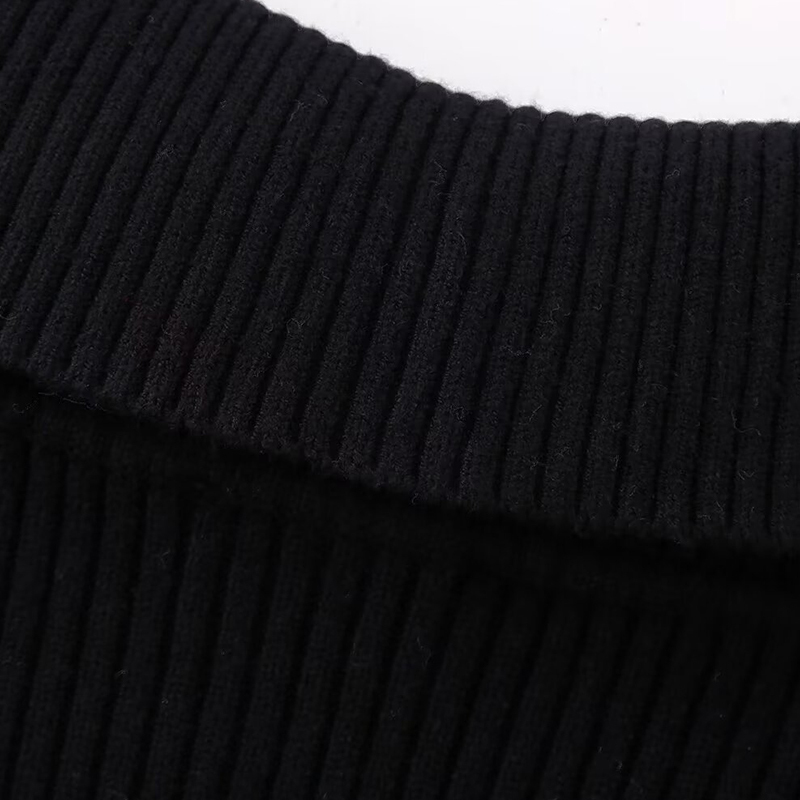 French Casual Loose Long Sleeve Sweater Zipper Winter Knitwear Turn-Down Collar Warm Chic Simple Clothing Streetwear
