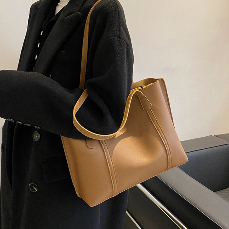 Tote Bag for Women PU Leather Large Purses Top Handle Handbags Shoulder Bags Satchel Purse for Work Travel for Autumn and Winter