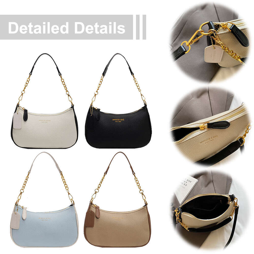 Crossbody Women Adjustable Strap Crescent Bag PU Leather Zipper Closure Casual Handbag for Work Travel
