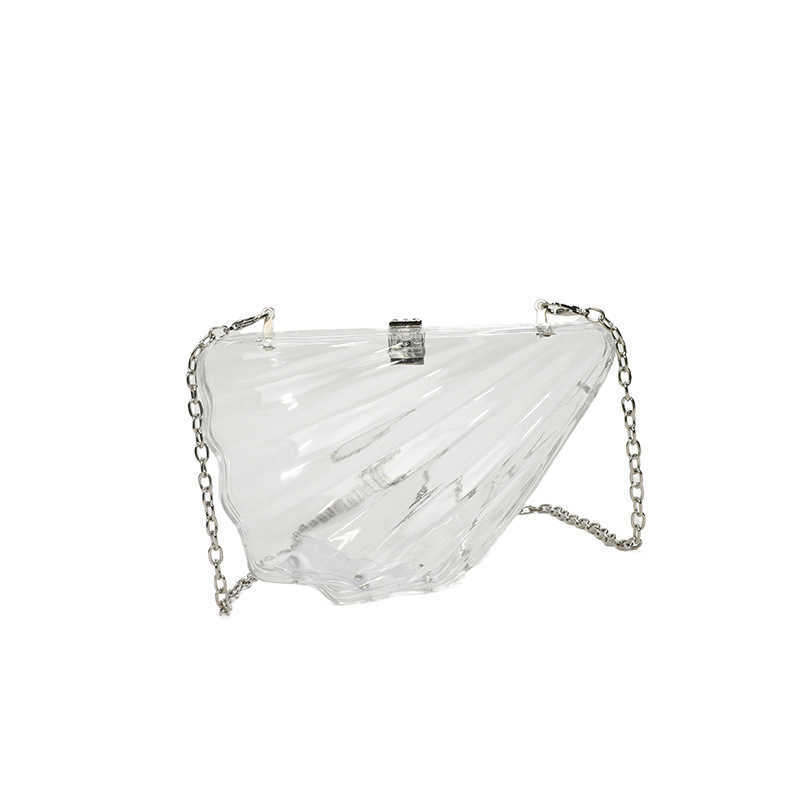 Acrylic Swan Box Bag Irregular Shell Banquet Bag Premium Angel Wings Single Shoulder Crossbody Bag