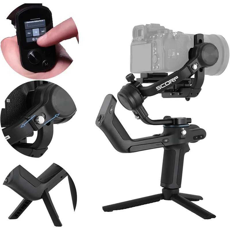 Stabilizers FeiyuTech SCORP-1 3-axis handheld gimbal stabilizer handle for DSLR cameras simplified version of screen display z250516
