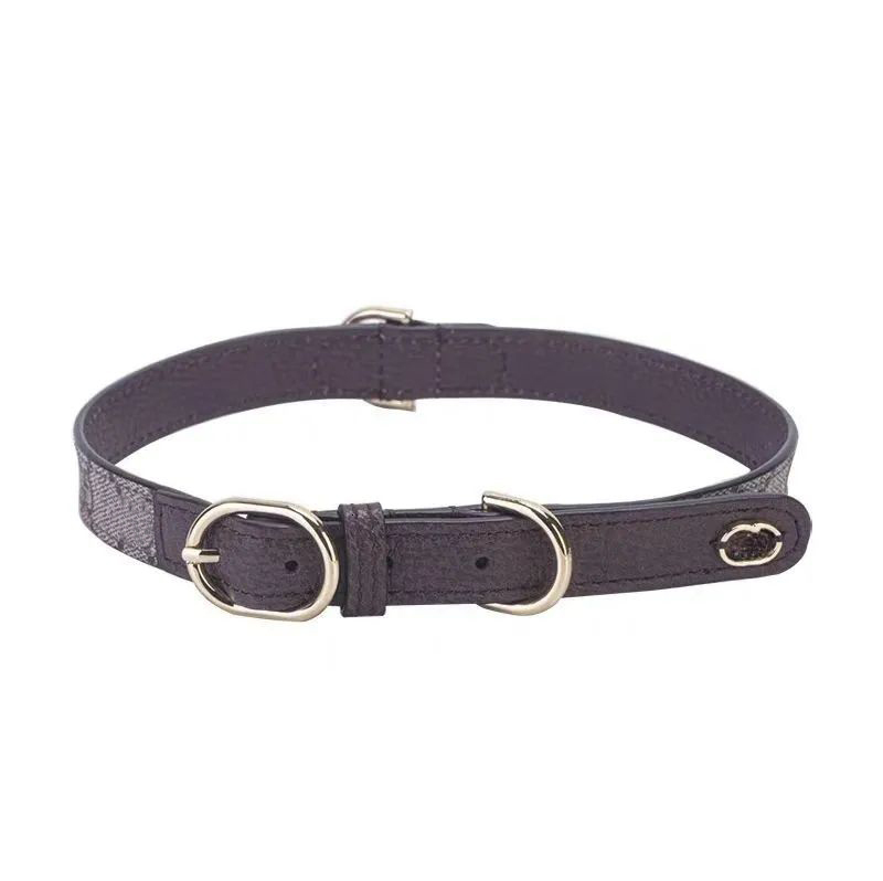 Same Classic Trend Brand Designer Dog Collar Leash Set Suitable For Small And Medium-sized Dogs With Box