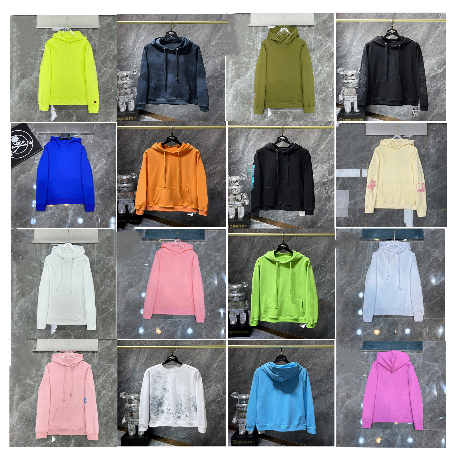 chrome Designer hoodie Mens chrome Hoodies sweatshirts Pullover cardigan Jacket Hooded High street Letter prints for women men Top zip up hoodies US S-XL