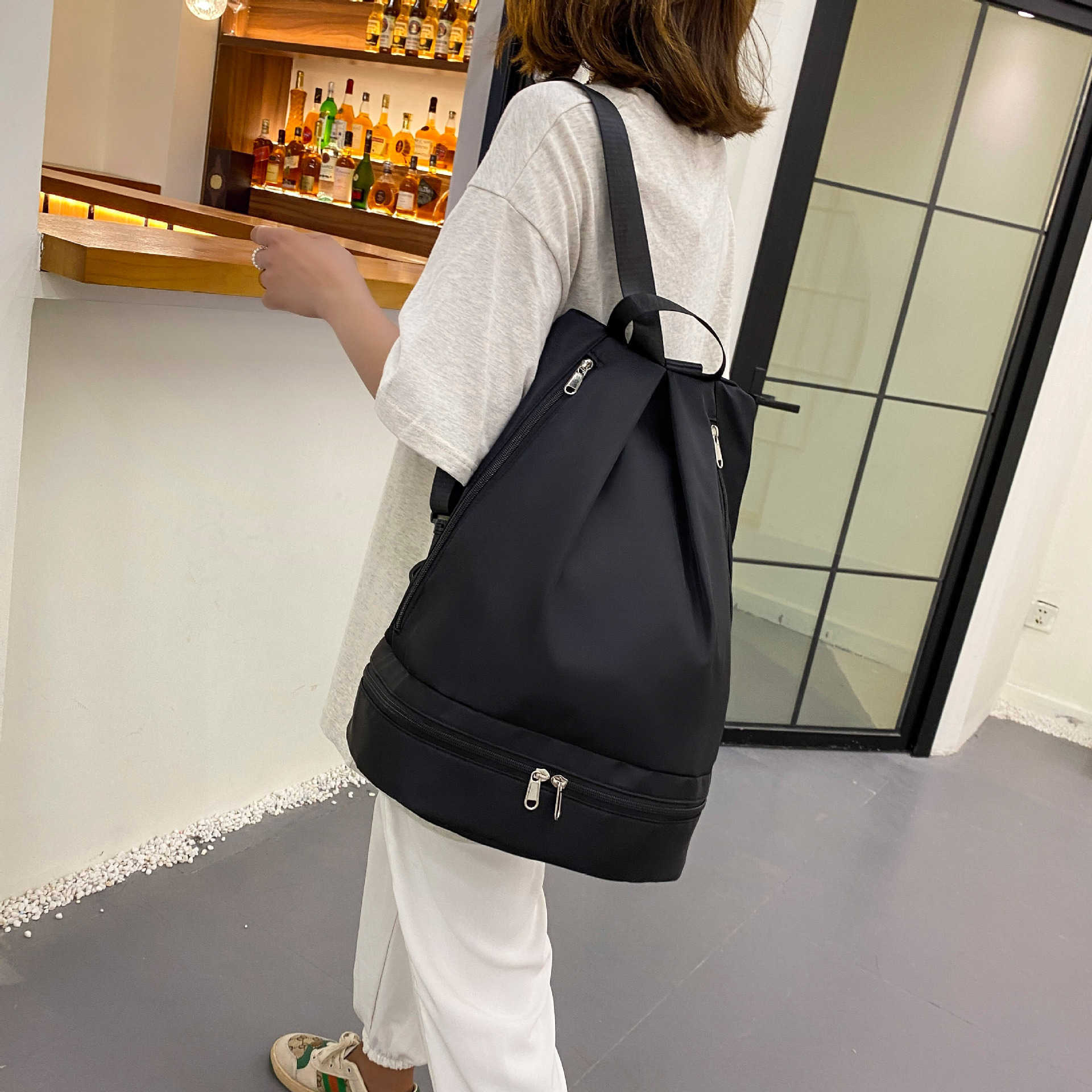 Swimming bag, dry wet separation, women's sports and fitness bag, waterproof travel storage bag, yoga bag, travel backpack, backpack