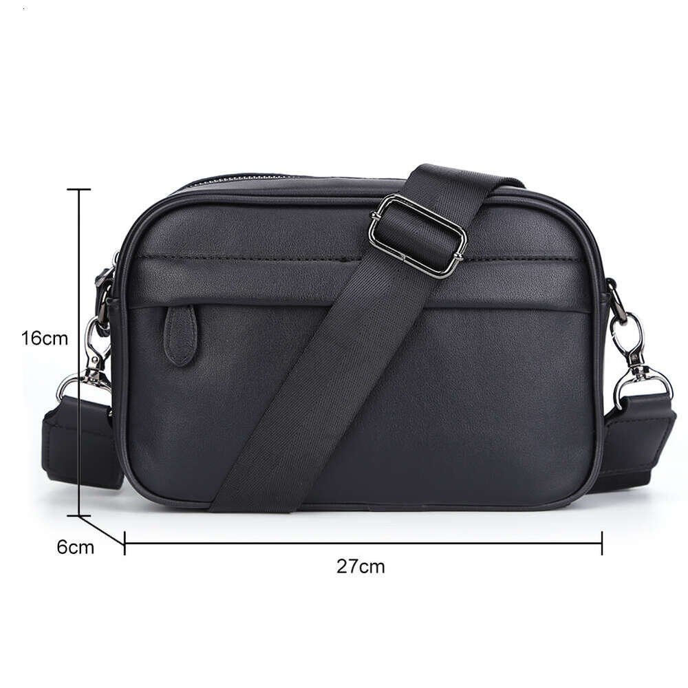 Casual Crossbody for Men's PU Leather Male Business Small Square Classic Pattern Messenger Bag Man Plaid Shoulder Bags