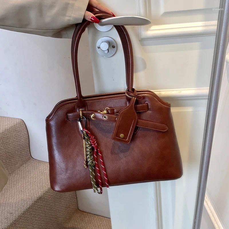 Free Shipping Totes Autumn Vintage Women's Handbag 2024 Simple Large Capacity Noble And Elegant One-shoulder Armpit Designer Bag Luxury Bag Tote 