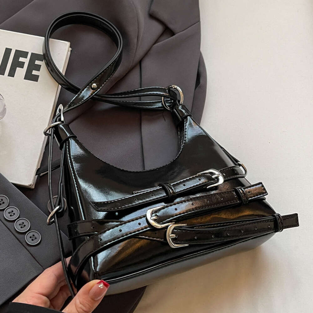 Women PU Trendy Crossbody Zip Closure Single Shoulder Large Capacity Casual Handbag Adjustable Strap Simple Satchel Bag