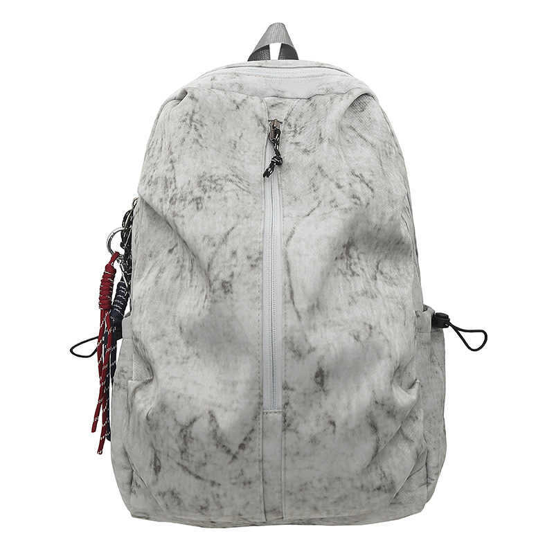 Backpack men's simple large capacity backpack women's leisure junior middle school students high school students schoolbag men 241120