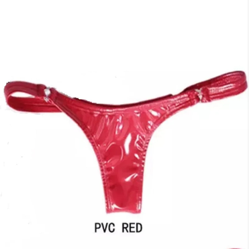 Women Erotic PVC Glossy Leather Shorts For Sex Porn Low Waist Leather Underpants Latex Mini Pants Sexy Bottom Underwear 240419