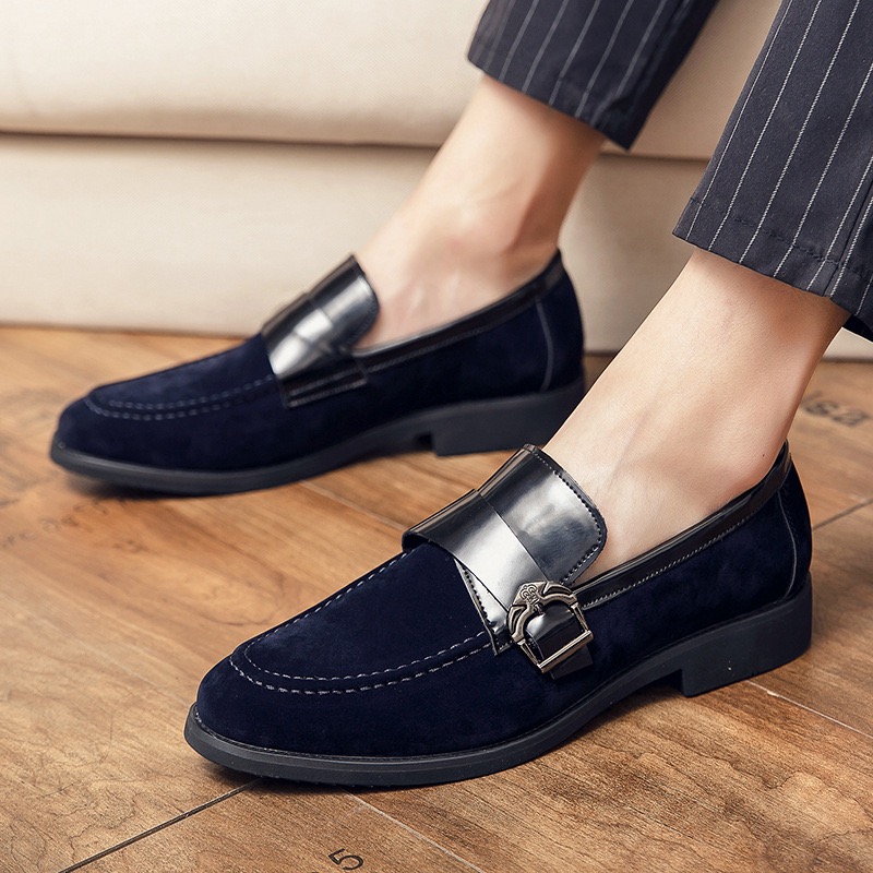 Italian 2023 Dress Men's Wedding Party High Quality Slip-on Leather Casual Loafers for Men Business Formal Designer Flat Shoes