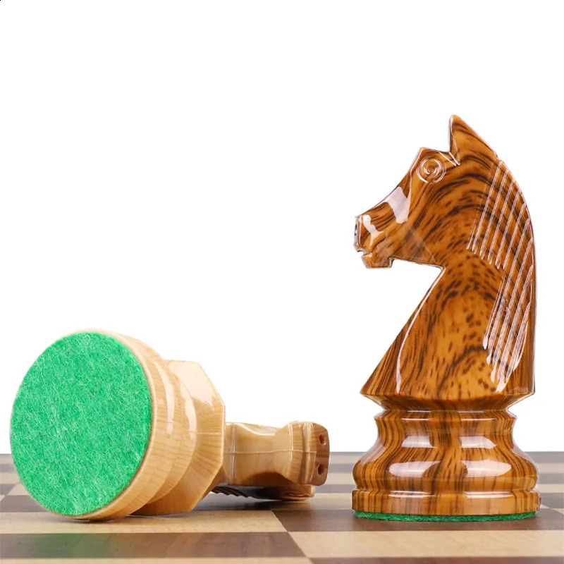 German Knight Staunton Chessman 34th Chess Set Double Landboard Indoor Entertainment rens Puzzle Game Birthday Gift 241119