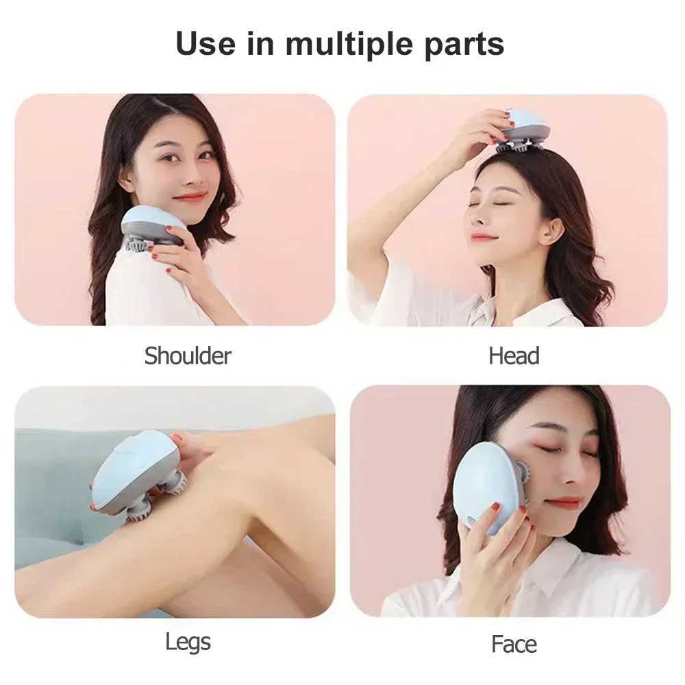 Mini Head Massager Multi functional Scalp Massage Equipment Charging Vibration Therapy Massager for Earache Head Relaxation Pet Cat W241120