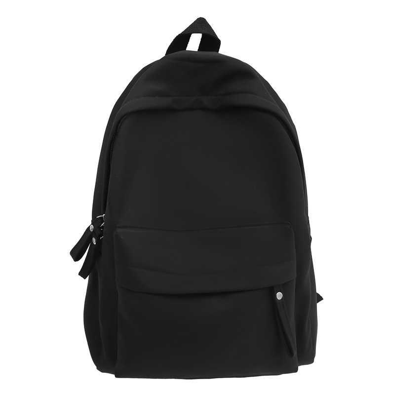 Junior High School High Beauty Backpack for Women Sweet and Fresh Solid Color Backpack Cute Campus Student Backpack 241120