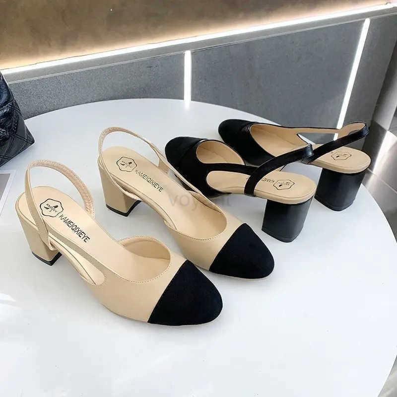 Summer Sandal For Wen High H Sandals Retro Closed Square Toe Mes Shoes Girls Wedding Shoes Elegant Wans Low H Z250326