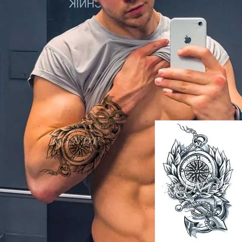 Waterproof temporary tattoo sticker clown skull letter large size body art flash tattoo fake tattoo stickerXJ25414