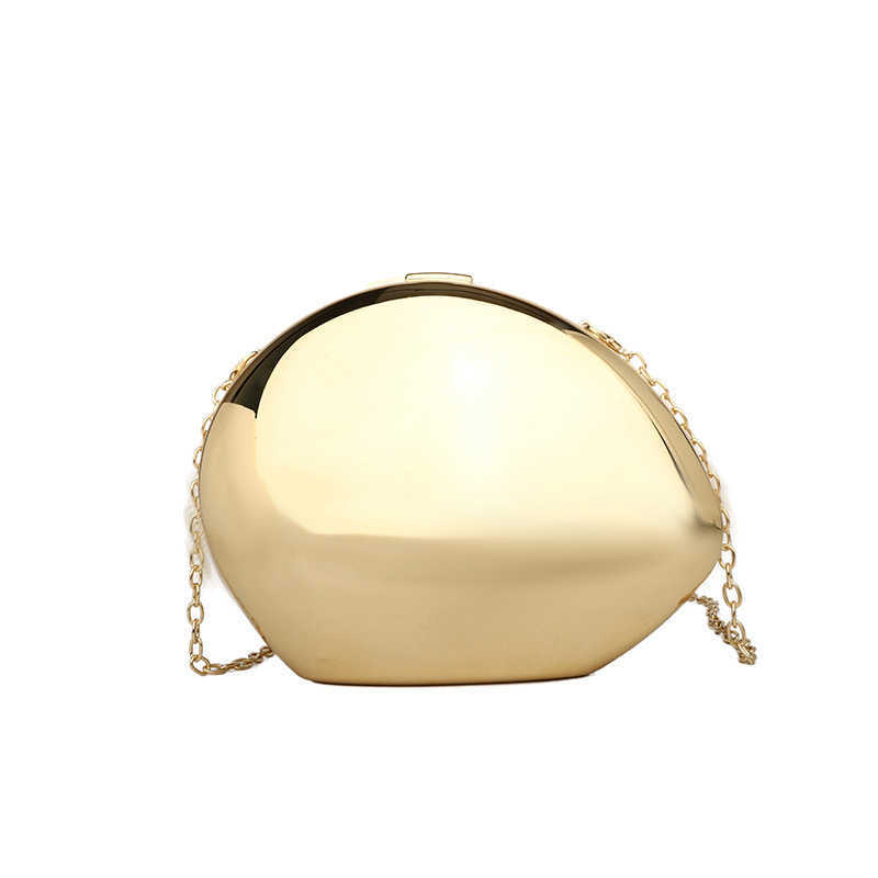 Elegant and minimalist oval acrylic bag, shell bag, goose egg box bag, banquet bag, single shoulder crossbody bag, women's bag