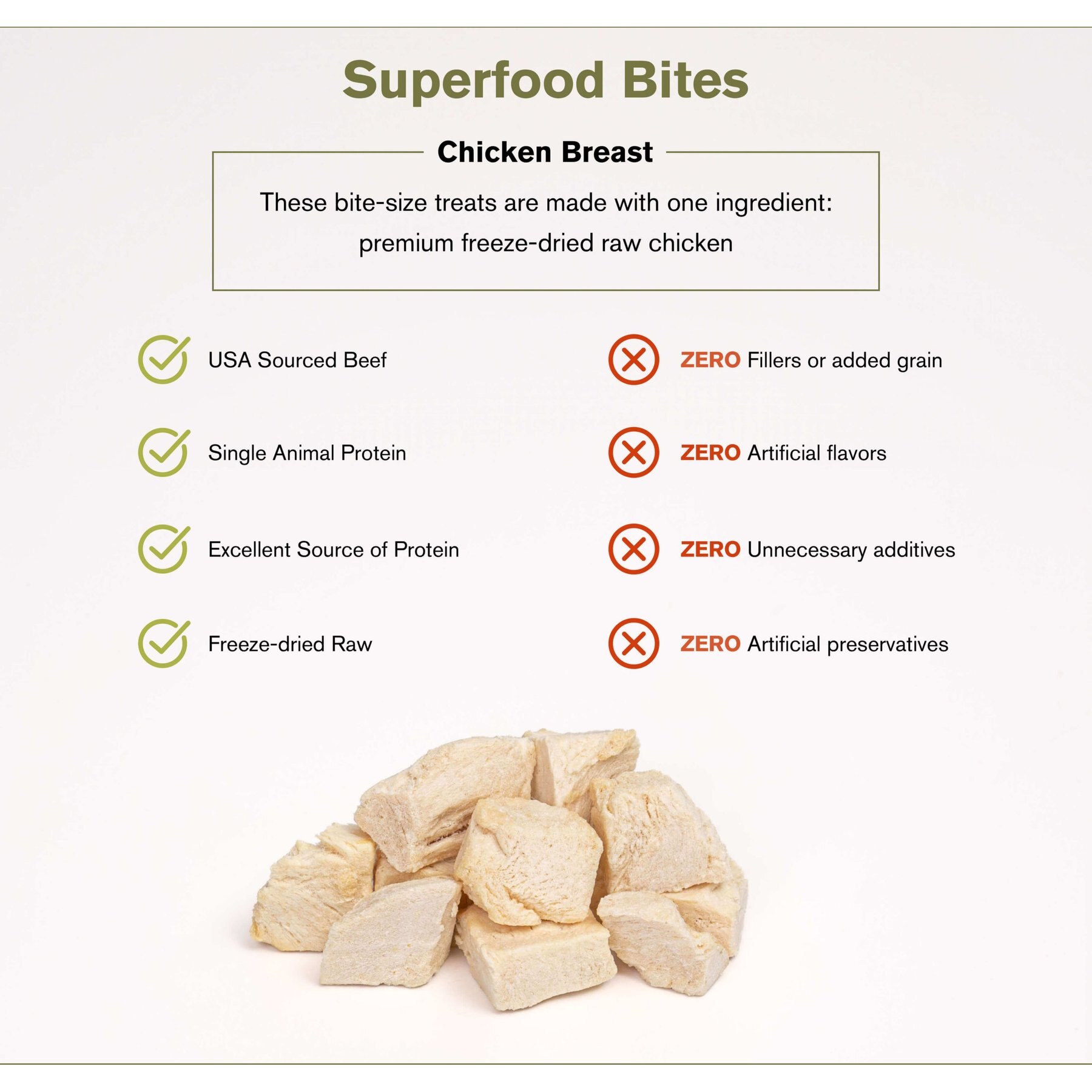 Badlands Ranch Chicken Breast Grain-Free Freeze-Dried Raw Dog Treats
