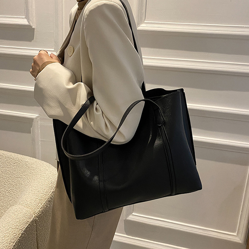 Tote Bag for Women PU Leather Large Purses Top Handle Handbags Shoulder Bags Satchel Purse for Work Travel for Autumn and Winter