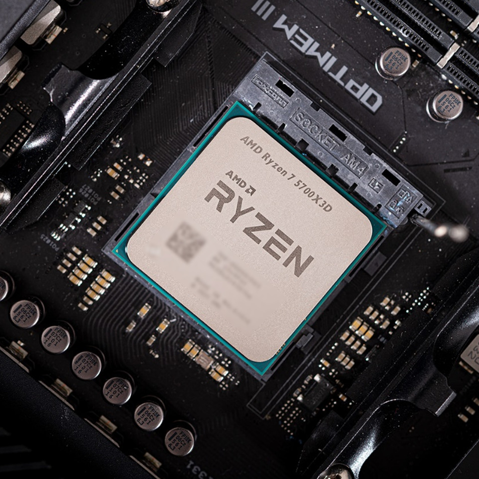 AMD R7 5700X3D Desktop Gaming CPU 100MB L2+L2 Cache 8 Core 16 Thread zen3 AM4 DDR4 PCIe 4.0