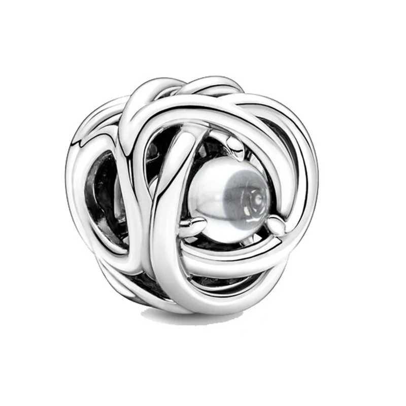 Starting from December Birthstone series alloy silver plated charm beads will be used for DIY bracelets necklaces and jewelry accessories W241119