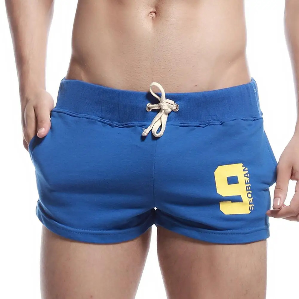 SEOBEAN Men Casual Shorts Cotton Breathable Fitness Jogger Sport Shorts Mens Clothing Bottoms Summer Shorts Home Lounge Gym 240419