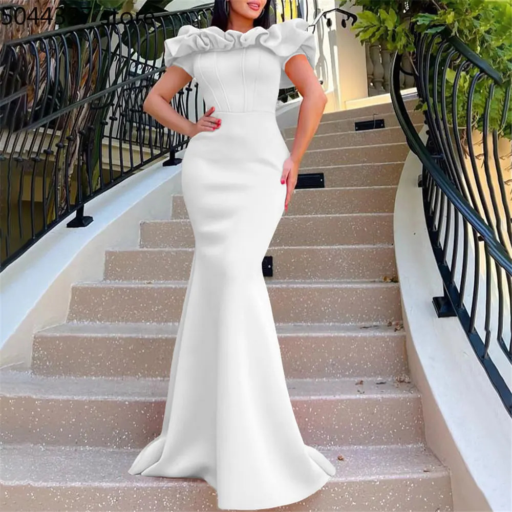 Wedding Party Evening Dresses For Women Summer African Turkey Clothing Off Shoulder Bodycon Sexy Long Dress Ankara Wears 240408