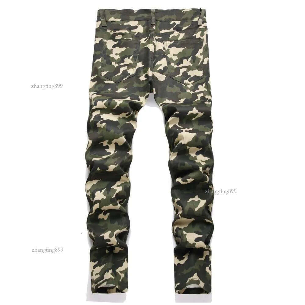 Denim Jeans For Men Camouflage Designer Five Style Straight Fashion High Quality Dropship Trousers Daily Party Trend Army Green Pants