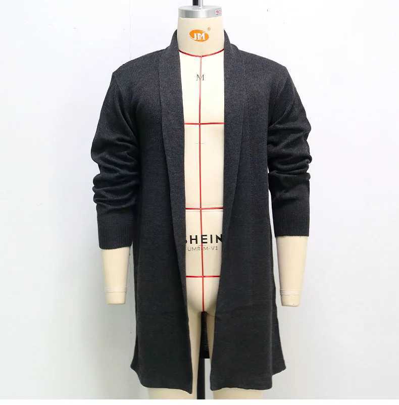 Mens Knitwear Cardigan Spring and Autumn Thin Loose Long Wool Jacket for Men W250524