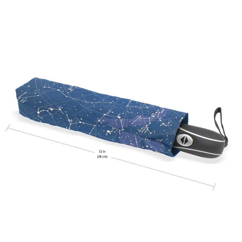 Hot Sale Creative 12 Constellation Stars Map Starry Sky Umbrella Rain Women Automatic Three Folding Umbrella Parasol ParapluieXJ241120 - view 5