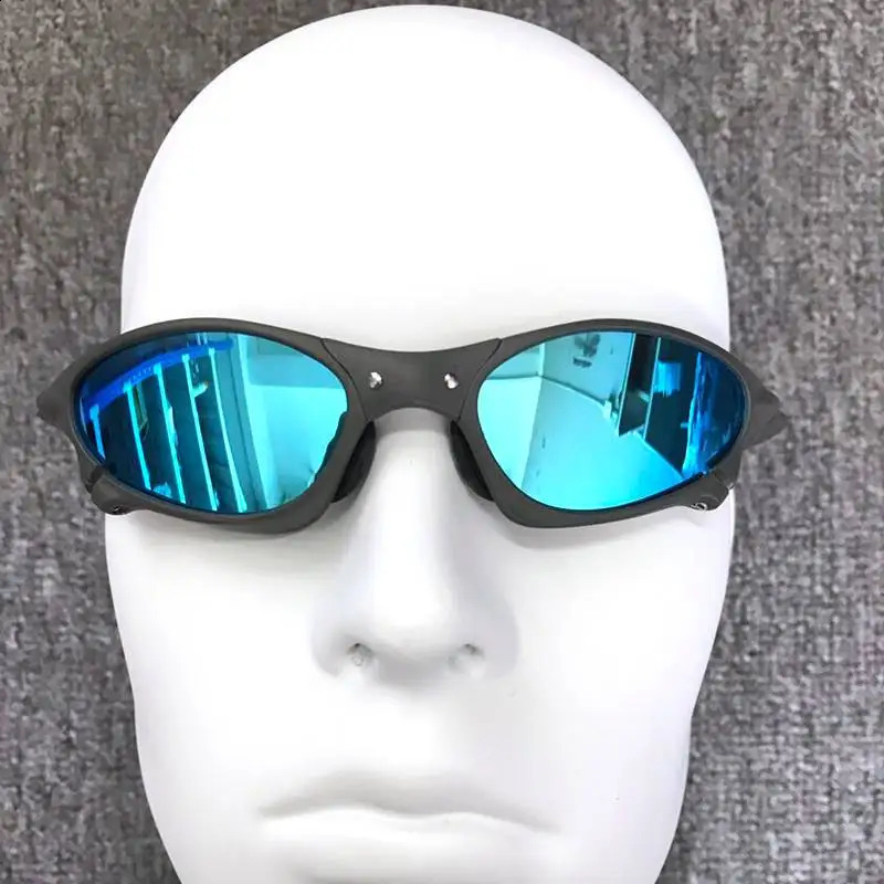 Mens Polarized Sunglasses Bicycle Glasses UV400 Fishing Sunglasses Metal Bicycle Goggles Bicycle Glasses Riding Glasses H8-2 241120
