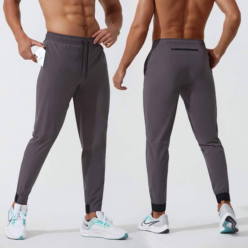 LU Men's Jogger Long Pants Sport Yoga Outfit Quick Dry Drawstring Gym Pockets Sweatpants Trousers Mens Casual Elastic Waist fitness LL