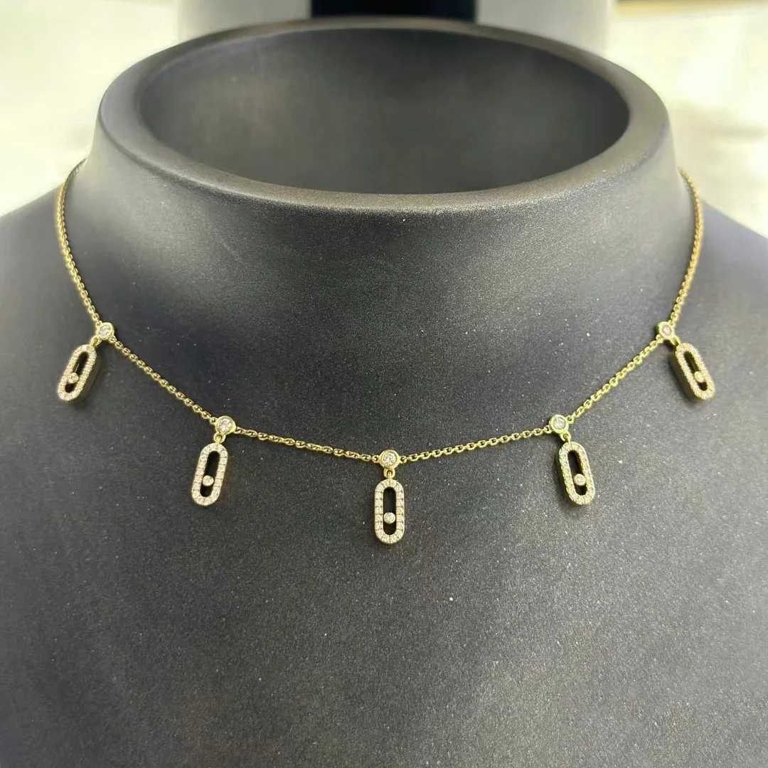 Cmon Kstar Original Geometric Design Womens Fashion 18K Gold Plated Stackable Necklace Pendant Personalized Jewelry Gift W241120