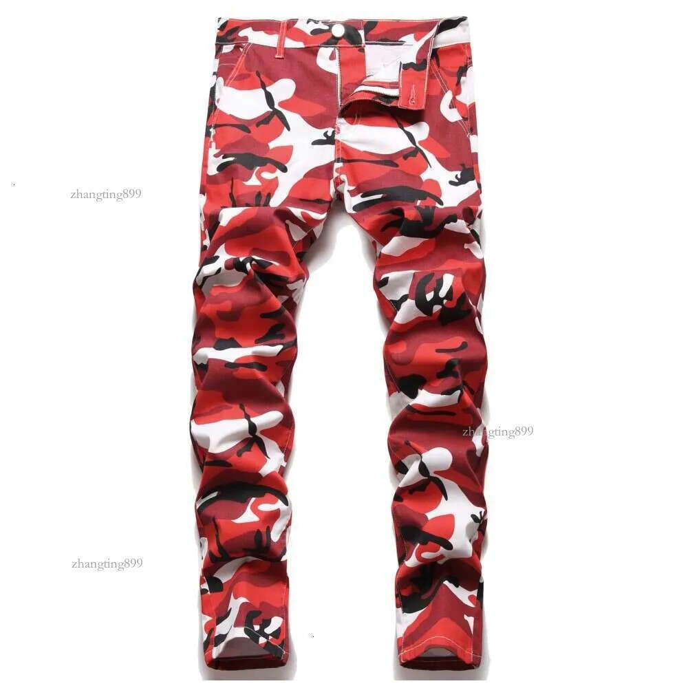Denim Jeans For Men Camouflage Designer Five Style Straight Fashion High Quality Dropship Trousers Daily Party Trend Army Green Pants