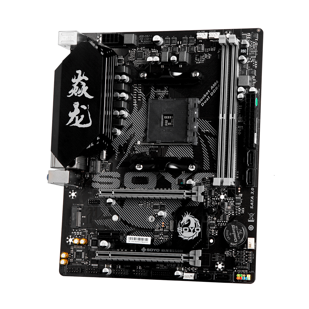 SOYO Monarch Dragon B550M Motherboard with AMD Ryzen 5 5600 CPU Gaming Kit Dual Channel DDR4 16GBx2 3200MHz RAM Computer Combo