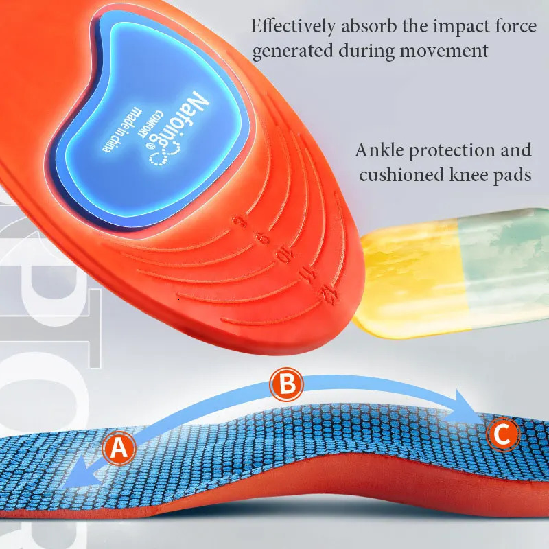 Ortic Insole Arch Support Flatfoot Running Insoles for Shoes Sole Orthopedic For Feet Ease Pressure 240419