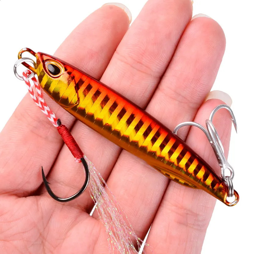 24pcs metal fixtures 40g30g20g Shore casting fixtures Shore casting fixtures Shore casting spoons saltwater jacks fishing rod sets 241120bj