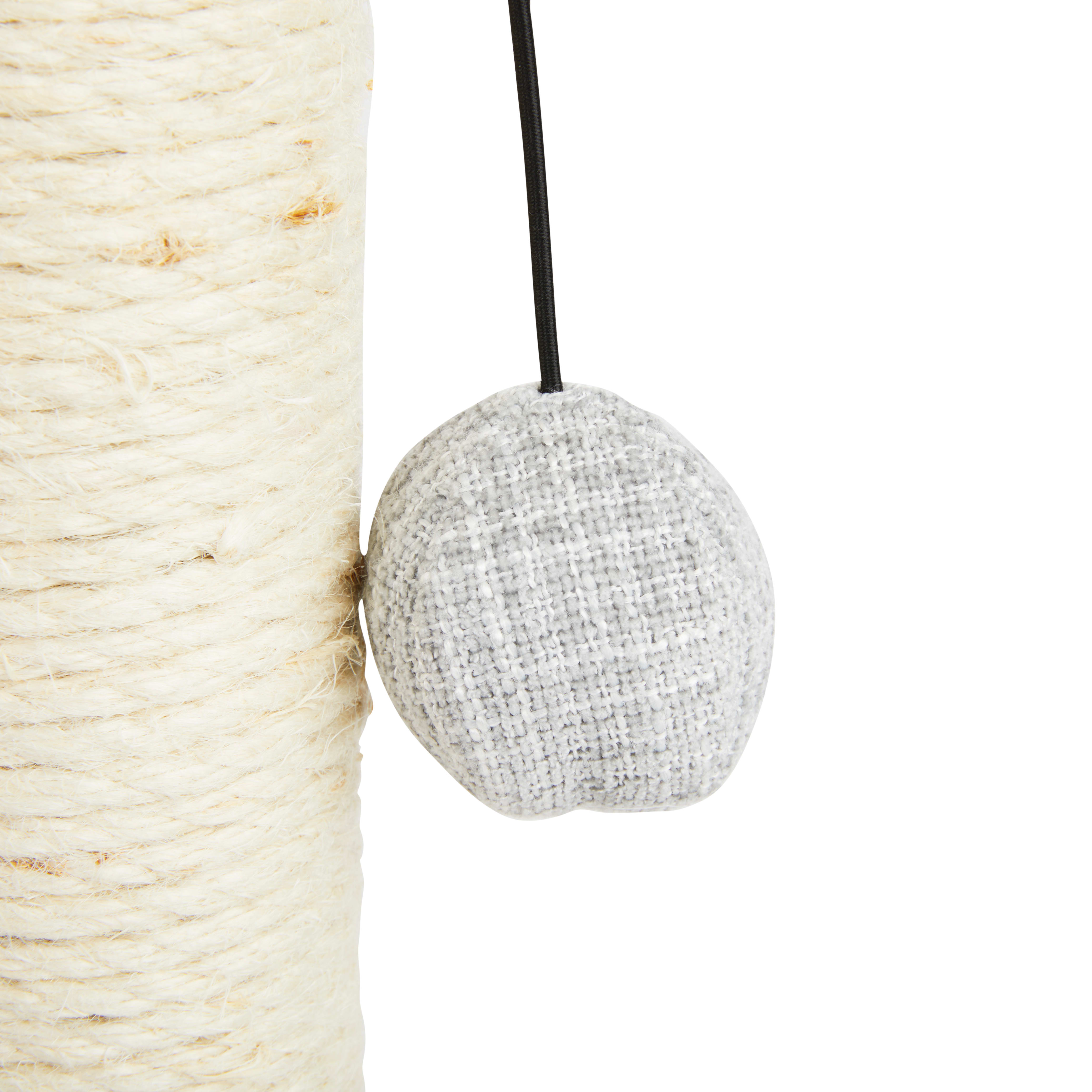 EveryYay Sisal Cat Scratching Post, Grey, 18.75 H