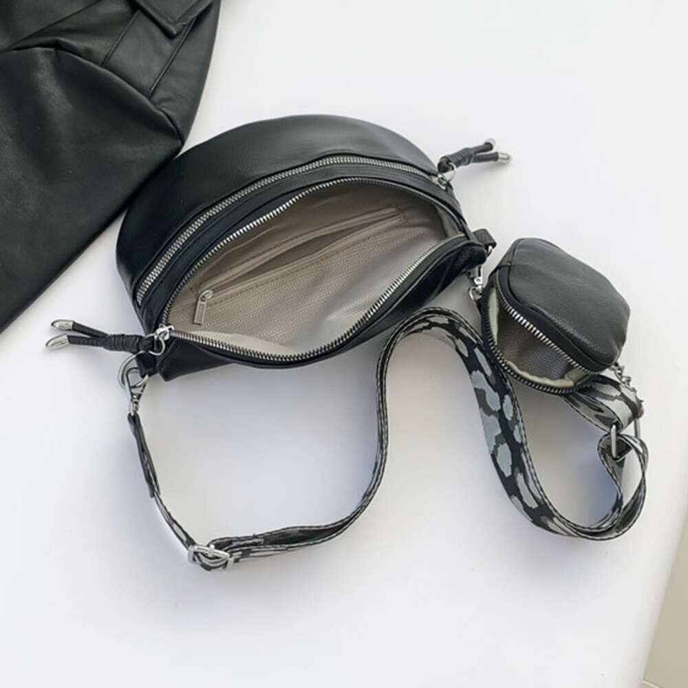 Design Chest Waist Female Pu Leather Saddle Shoulder Crossbody Bag for Women Small Fanny Pack Handbag bolsas feminina