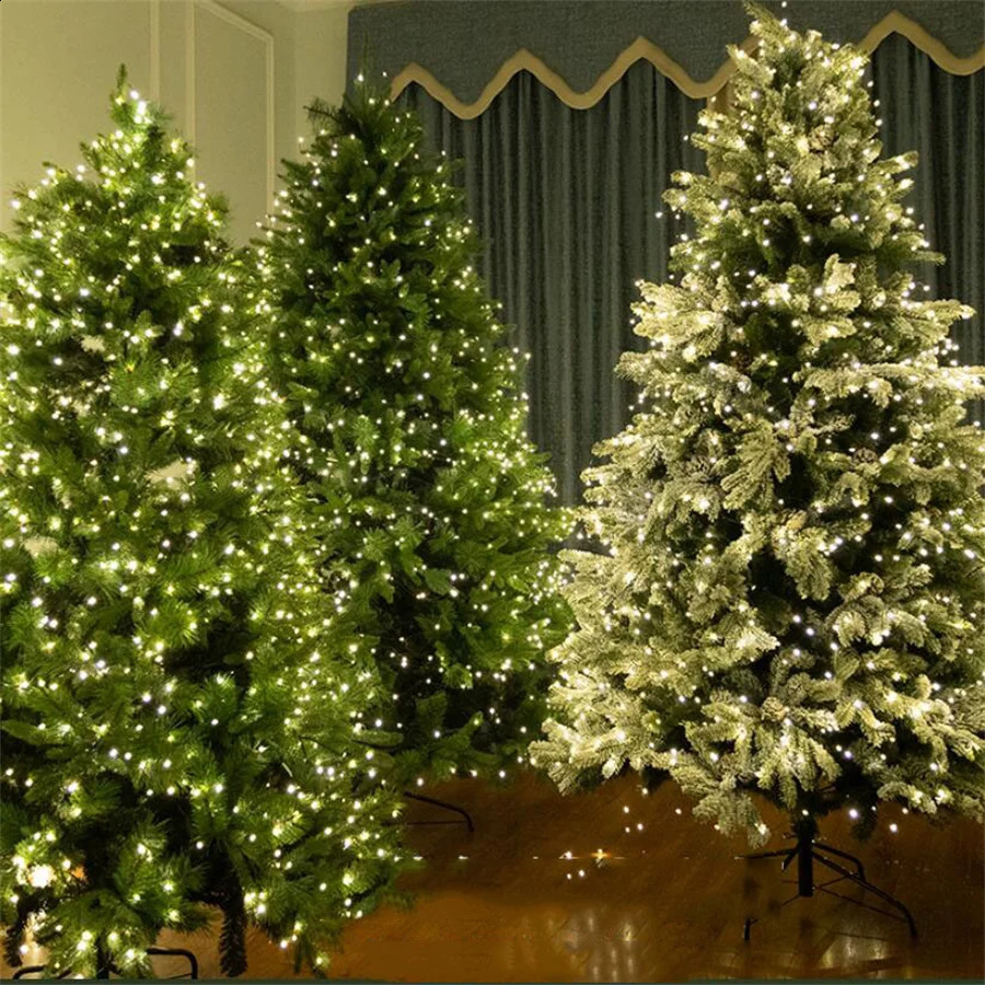 30m 50m 100m 200m Christmas Tree Copper String Light With Remote DC24V Green Copper Wire Fairy Light Wedding Party Garland Light 241119