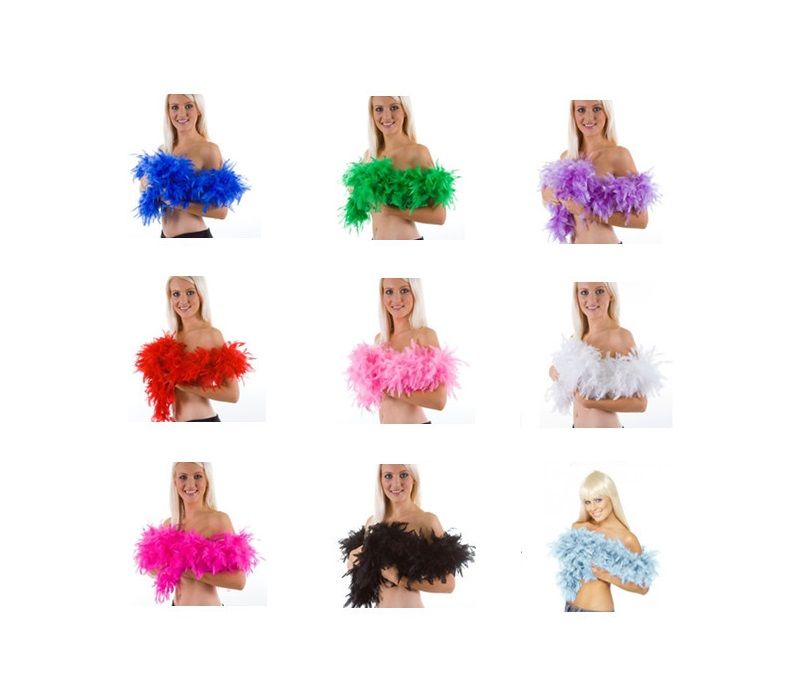 2M 40g Feather Boa Glam Flapper Dance Fancy Dress Costume Accessory Feather Boa Scarf Wrap