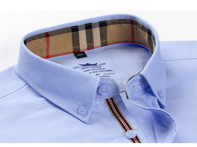 Men's Dress Shirts shirt Business slim fit, versatile, long sleeved shirt, Cotton patchwork fashionable men's casual Shirt, wedding b