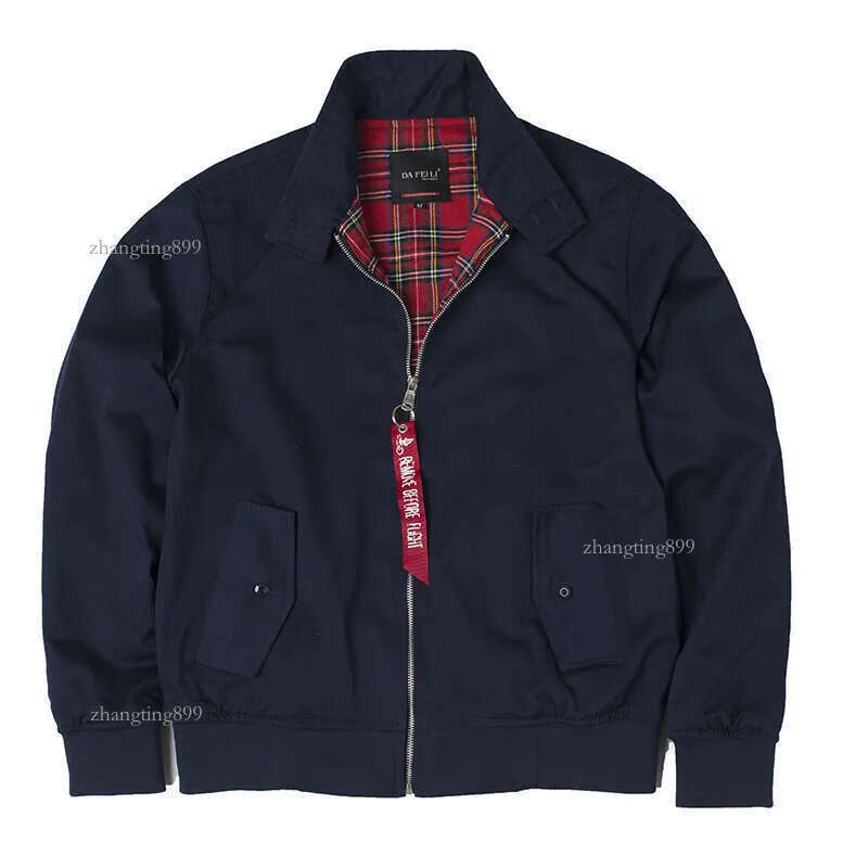 2024 Chamarras Para Hombre European Solid Classic Retro Vintage Bomber Jacket Men Windbreaker Streetwear Trendy Coats