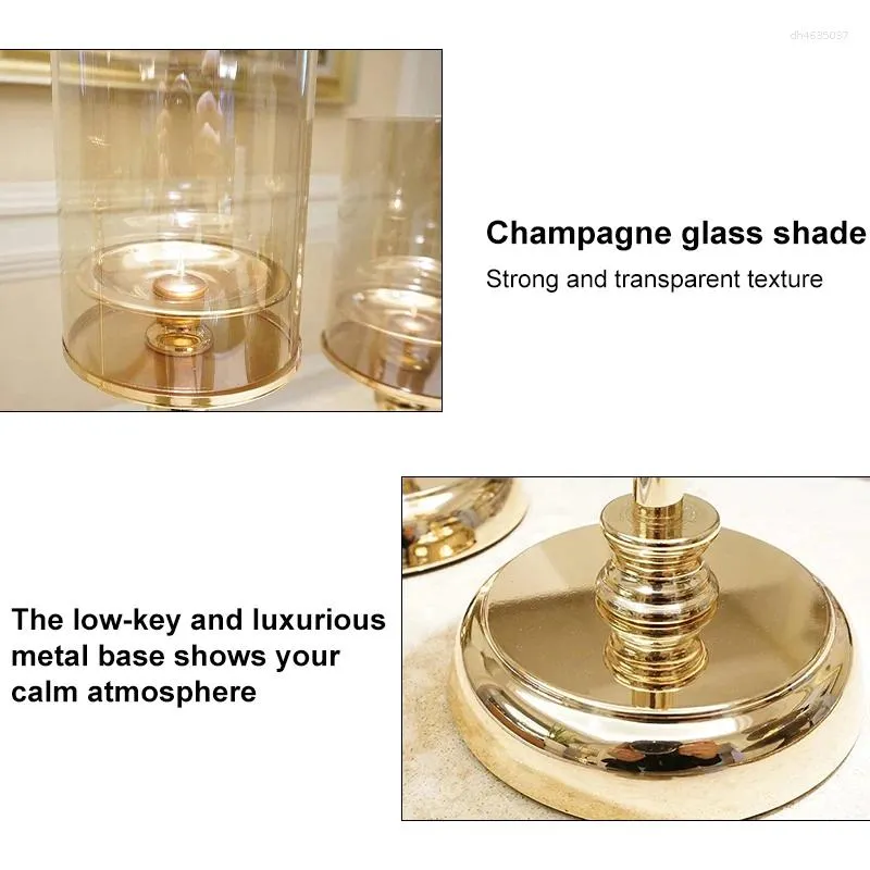 Candle Holders Metal Candlestick Luxury Holder European Golden Fashion Table Stand For Wedding Bar Party Christmas Ornament H260310