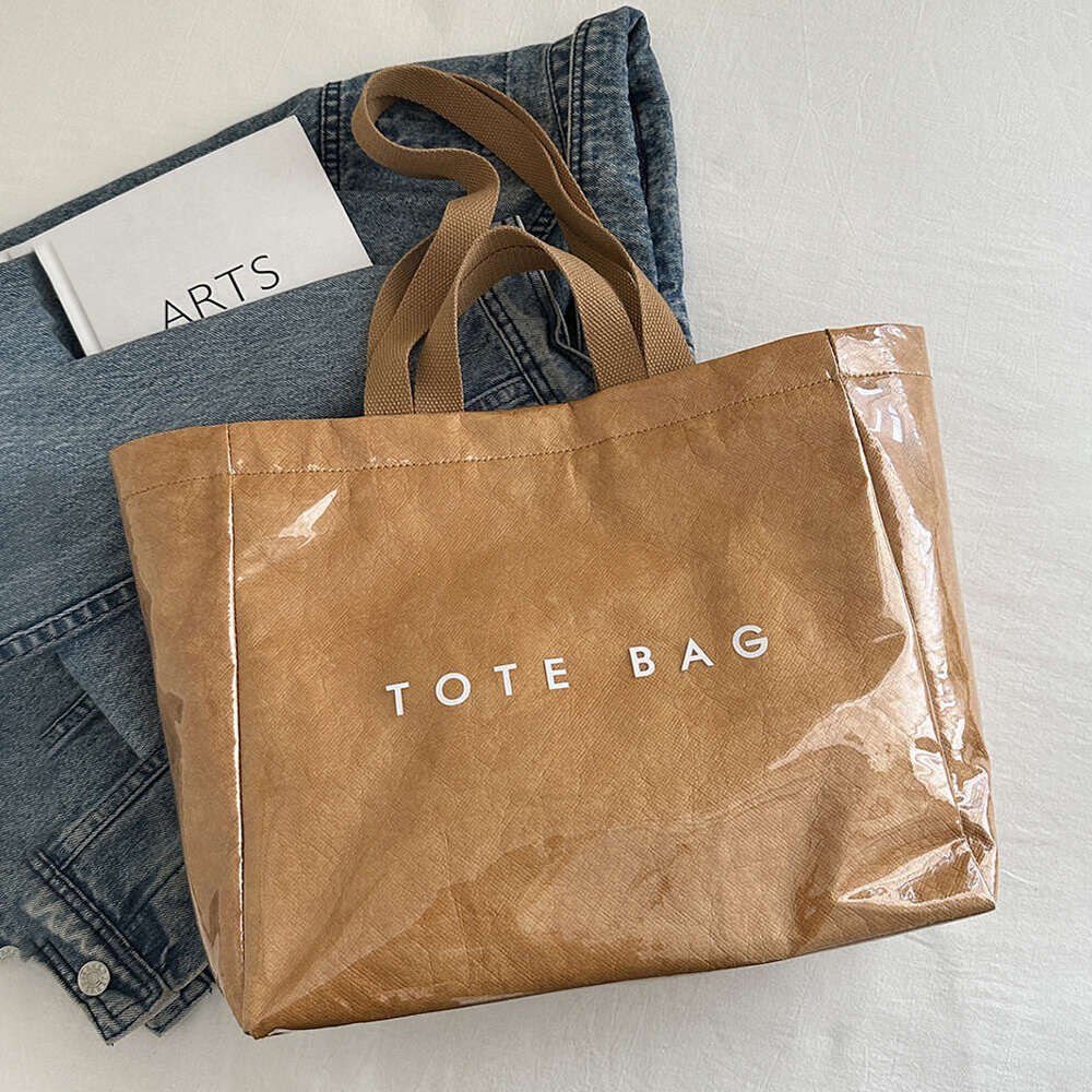 Tote Women Men Adjustable Strap Shoulder with Inner Pocket Shopper Solid Satchel Bag for Work School Office