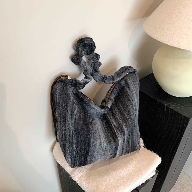 Tote bag nylon new cotton linen canvas polyester women's one shoulder versatile casual bag 241120